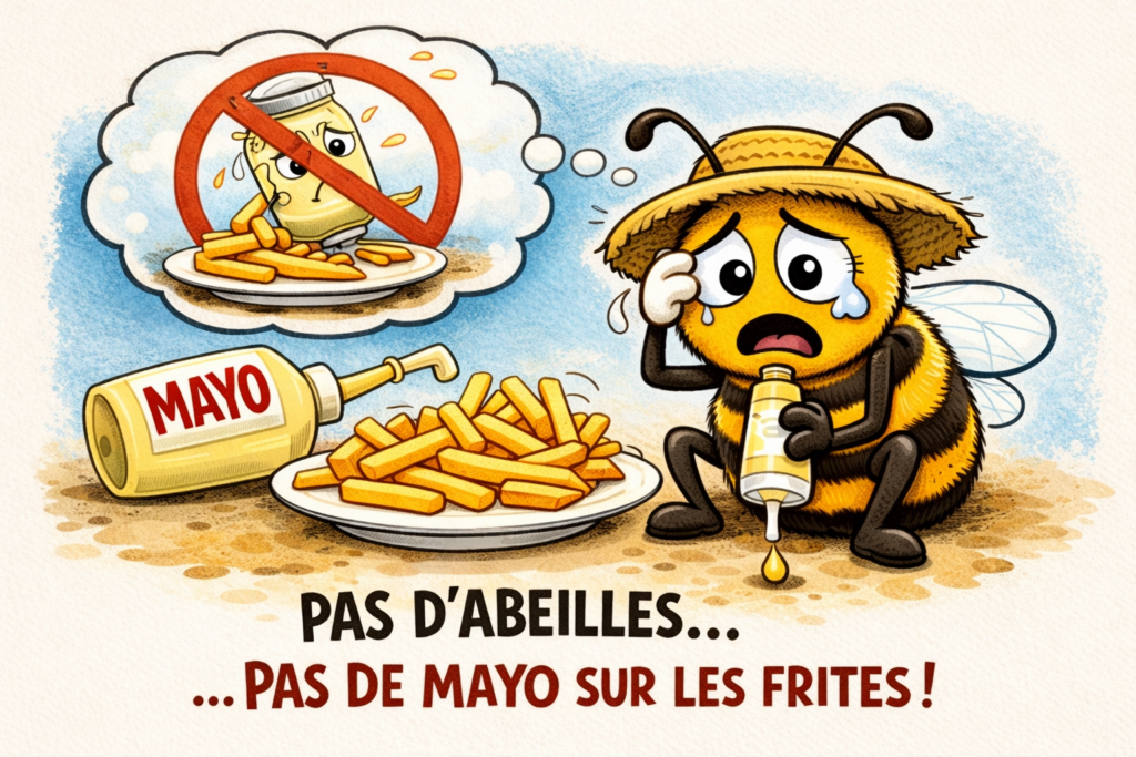 abeille et mayonnaise