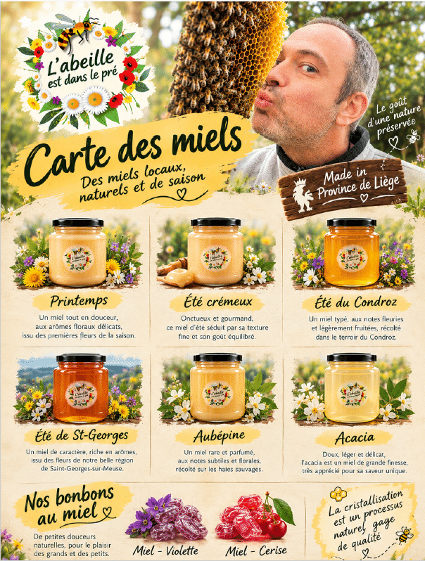 carte des miels locaux